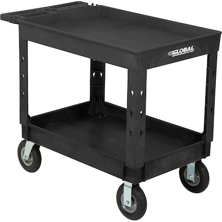Global Industrial General Purpose Cart, Plastic, 44 in L, 25-1/2 in W, 32-1/2 in H 800344